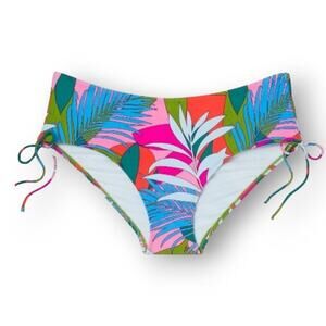 Xhilaration Juniors plus size multicolor Hipster tropical Bikini Bottoms